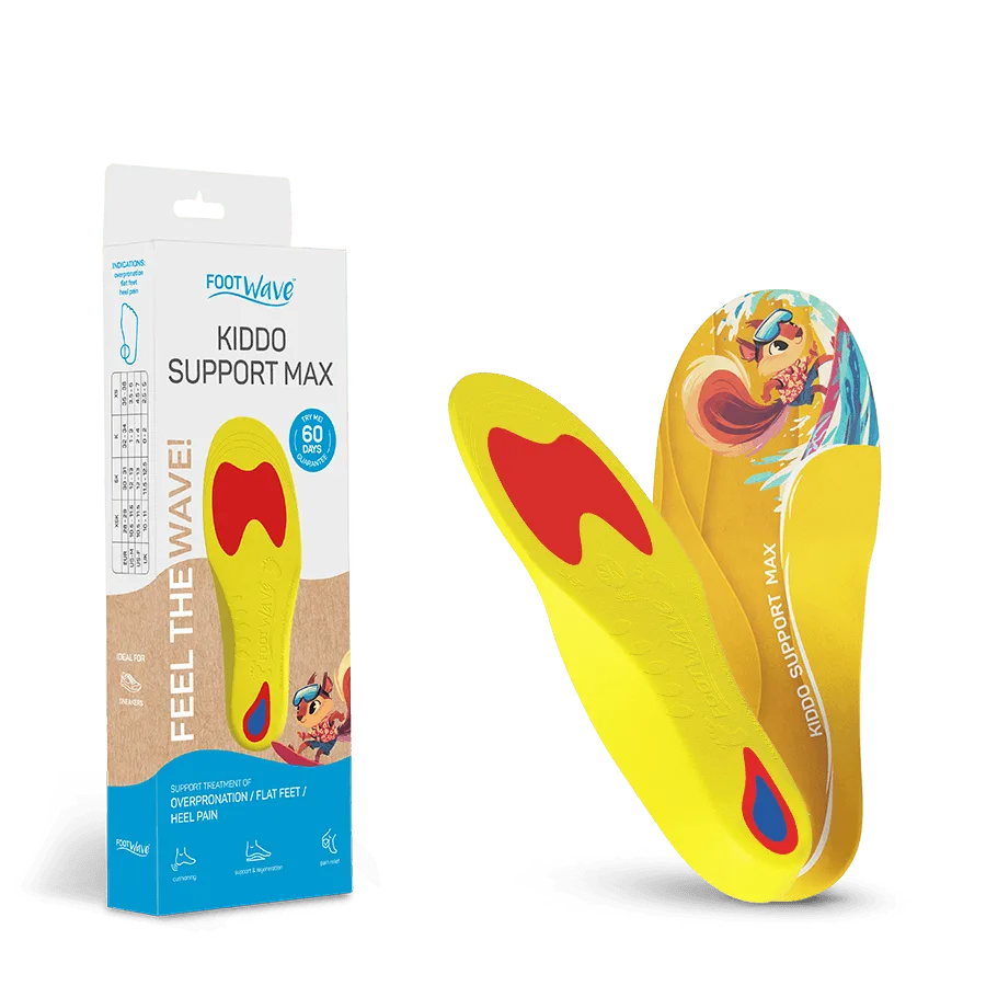 Flat Foot Insoles for Kids, orthotics shoe inserts Kiddo Support Max